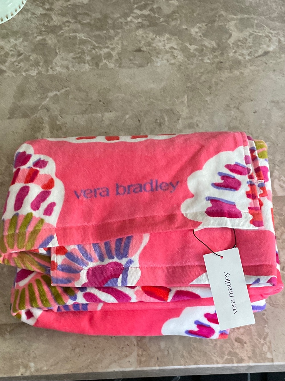 Vera Bradley Coral Pink Beach Towel